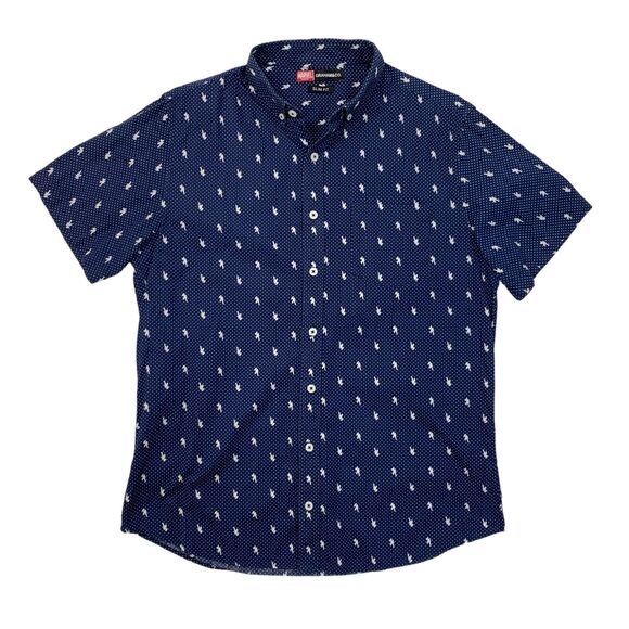Captain America Shirt Mens M Medium SLIM Fit Button Down Graham & Co Marvels - Picture 1 of 10
